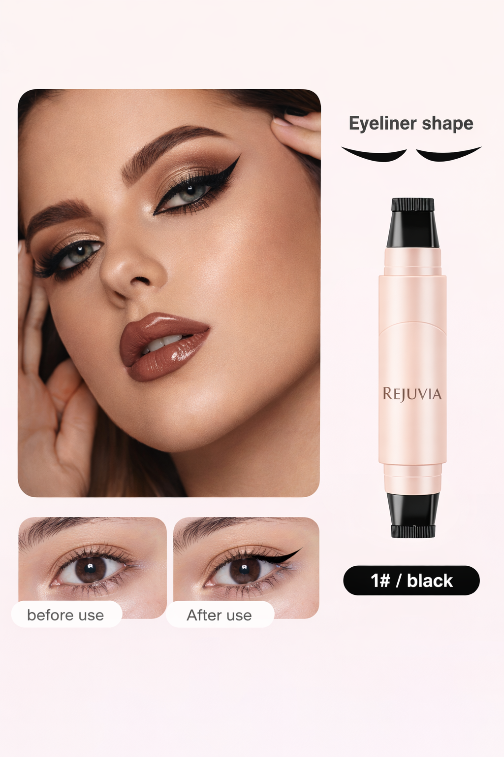 REJUVIA Perfect Wing™ Waterproof Dual-Ended Eyeliner Stamp